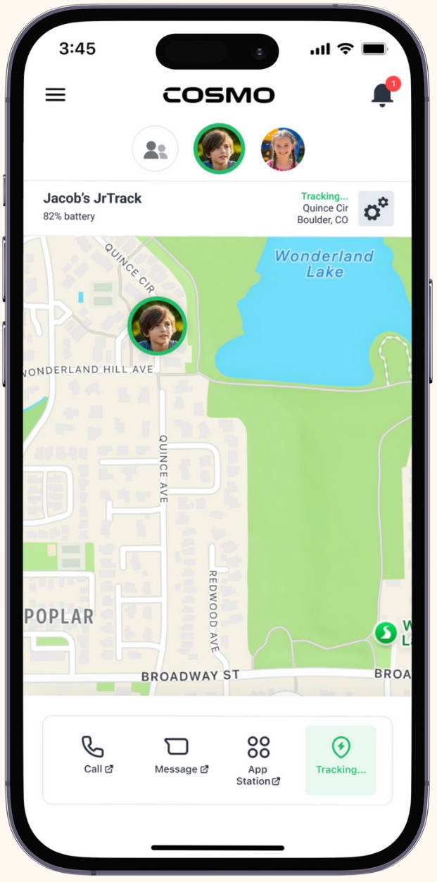 Mission Control Smartphone Interface showing SafeZone and Focus Mode Configuration